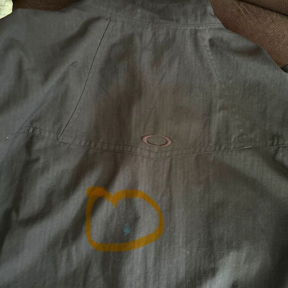 Oakley Black Full Zip Jacket Men’s Medium Nylon Shell Fleece Lined - Picture 9 of 9